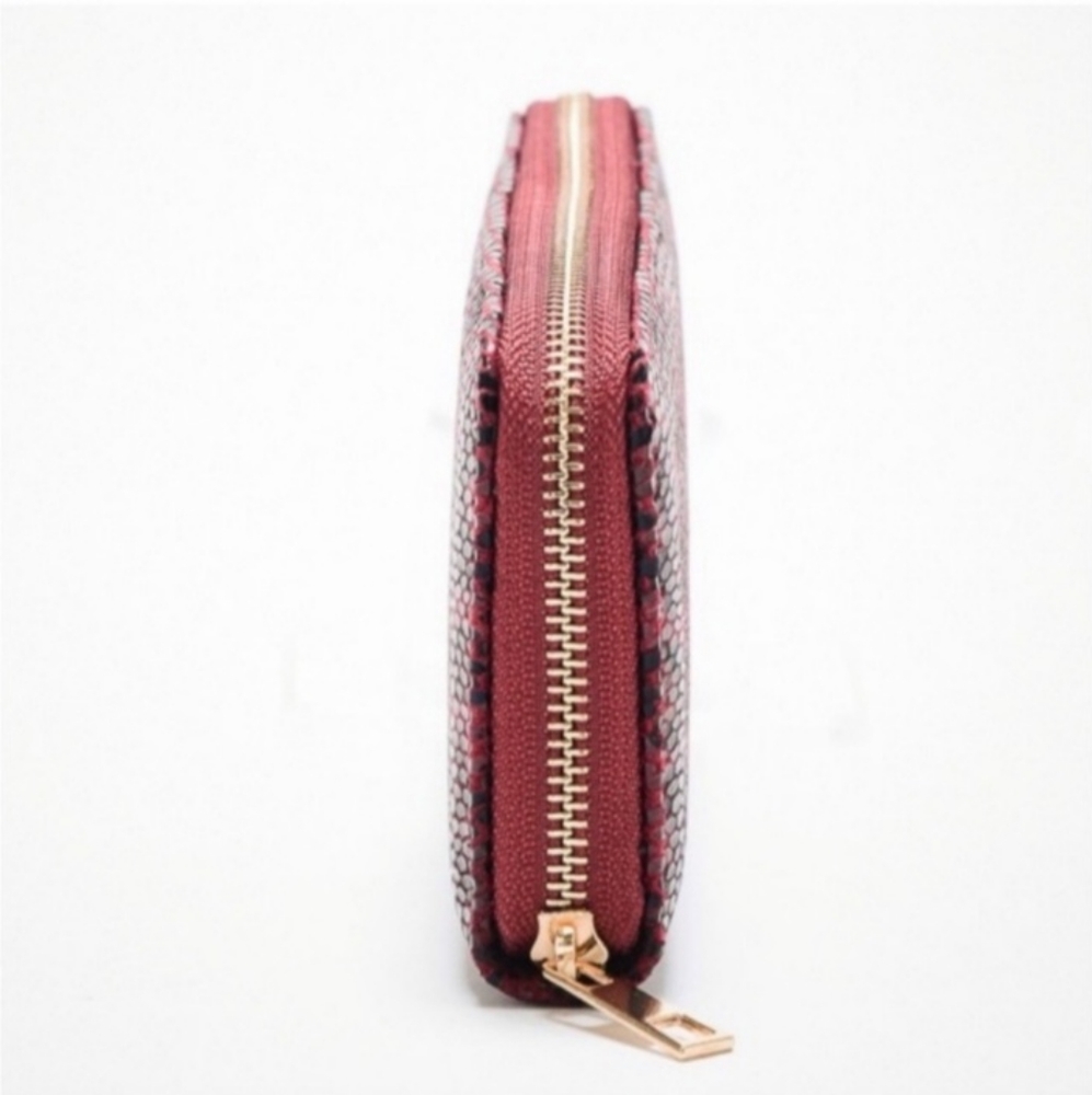Red Leopard Print Wallet - Picture 3 of 4